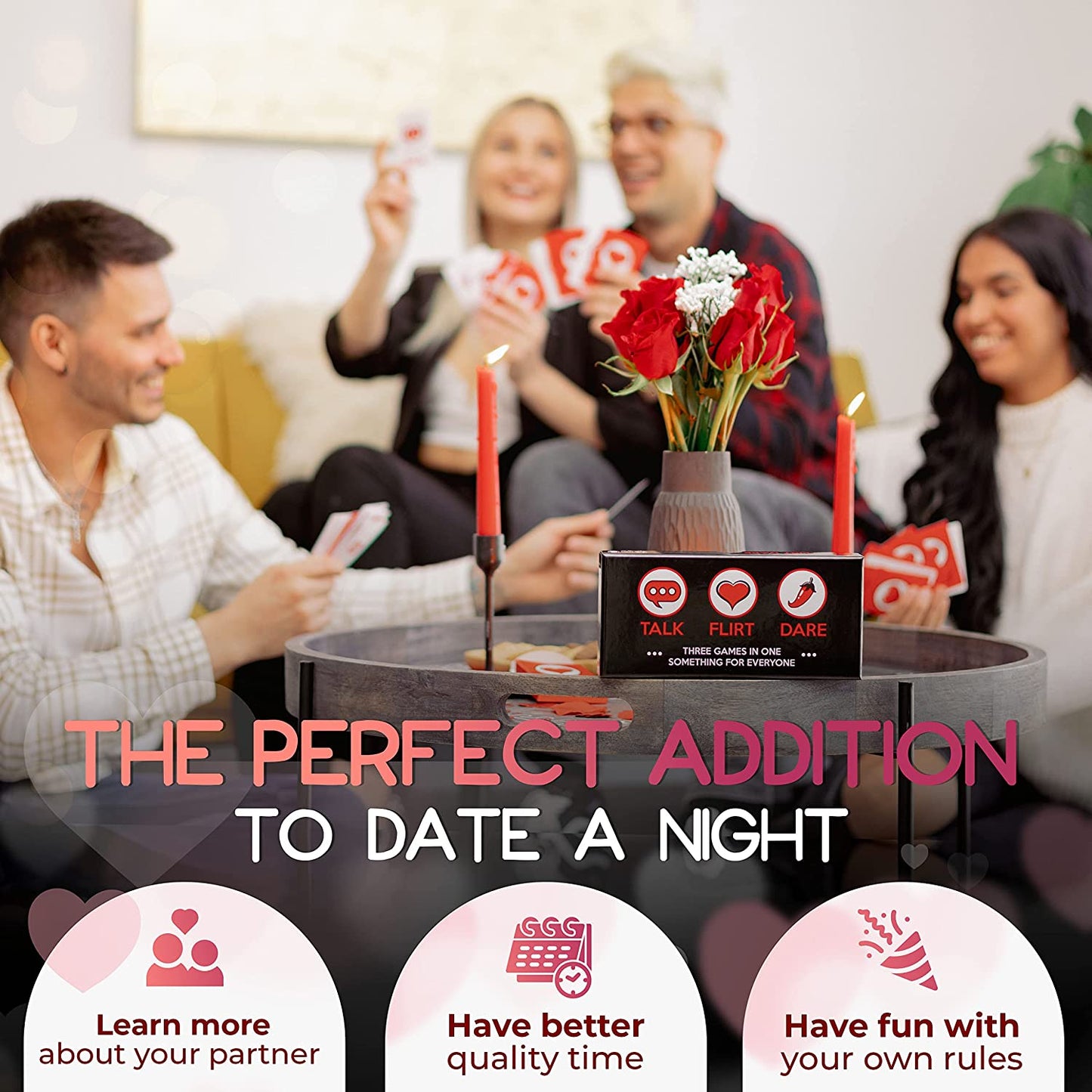 Talk, Flirt, Dare! Fun and Romantic Game for Couples: Conversation Starters, Flirty Games and Cool Dares!