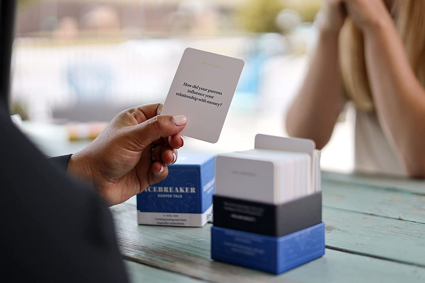 Conversation Starter Icebreaker Deeper Talk Deck by BestSelf ― Powerful Conversation Cards to Grow and Strengthen Relationships by Cultivating Open, Engaging and Meaningful Interactions ― 150 Prompts