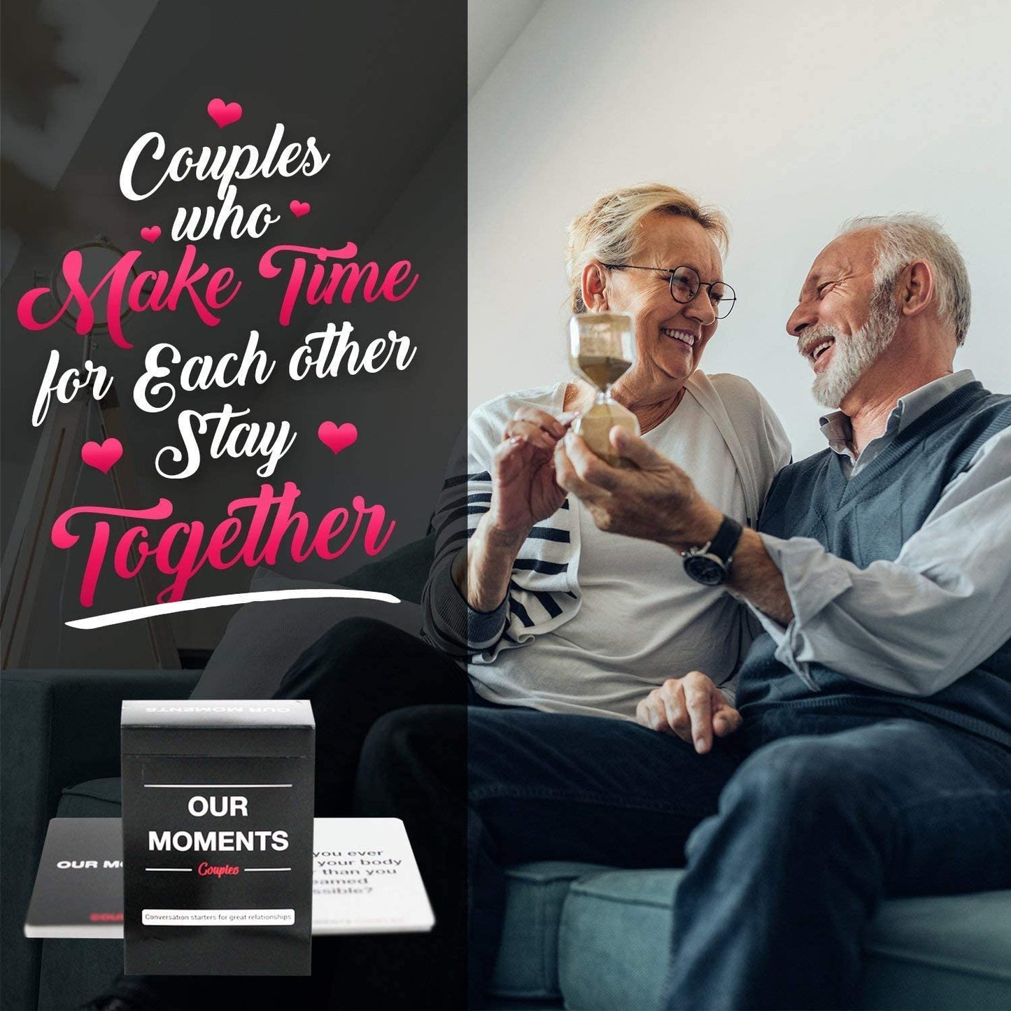 NOS MOMENTS Couples : 100 démarreurs de conversation stimulants pour de bonnes relations - Jeu de cartes de conversation amusant pour les couples